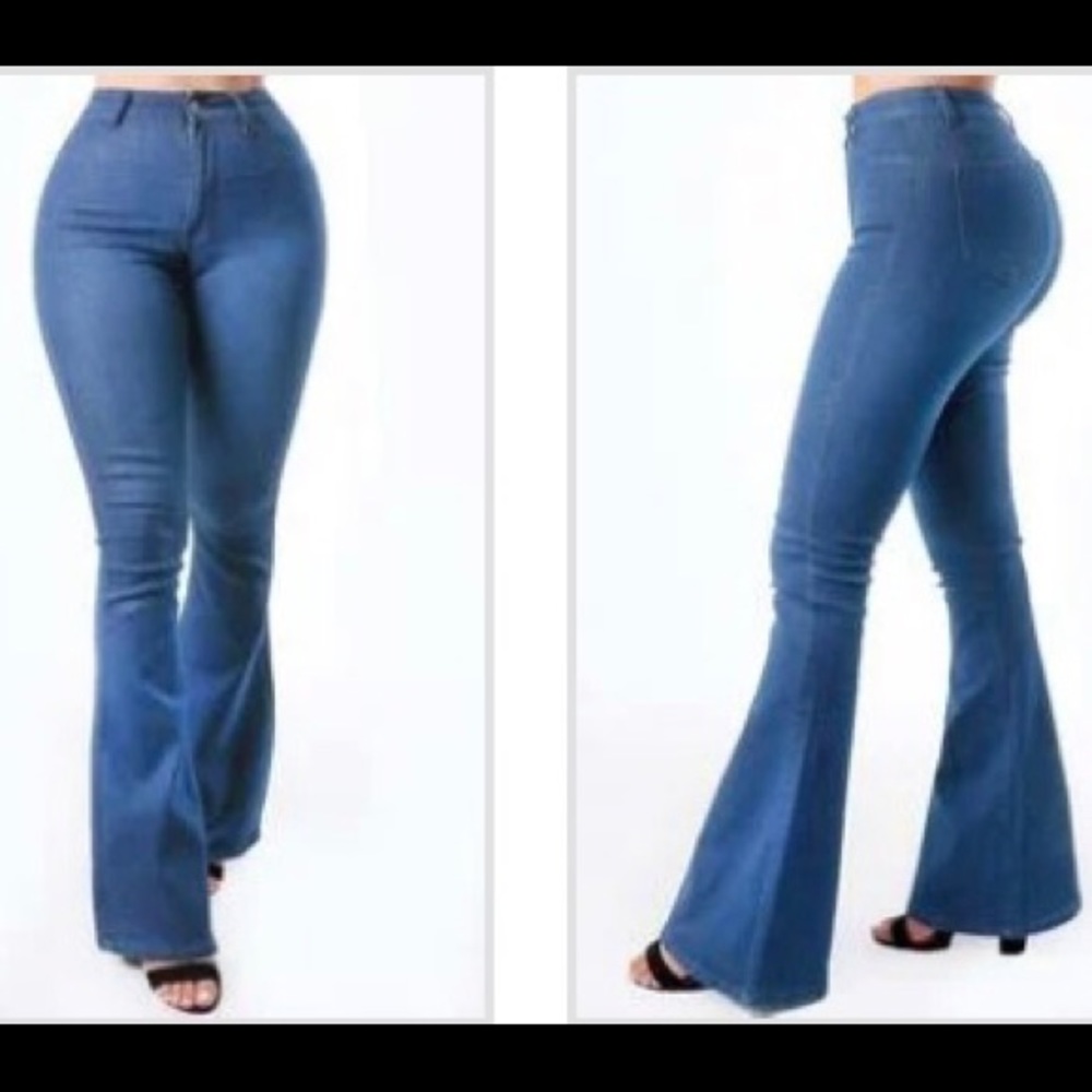 High waist Flare Jeans - Picture 3 of 3